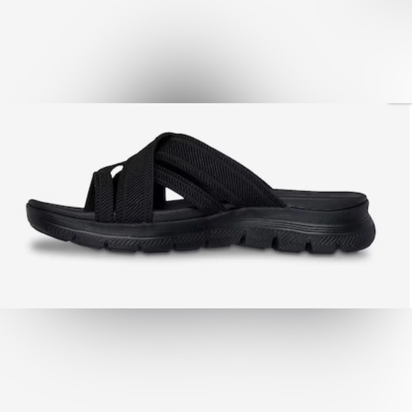 NWT Cali from Skechers Yoga Foam “Perfect 4 You” black sandals, size 6 - Picture 7 of 11